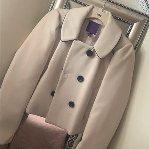 Ivory Beige Thick Coat